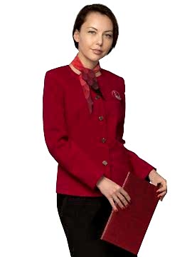 Костюм женский администратора: пиджак  на подкладе ПЖ-5, юбка Ю-9, косынка декоративная КС-1