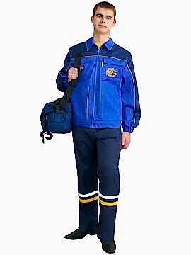 Костюм мужской рабочий: куртка К-1-6-2, брюки БРМ-2-1