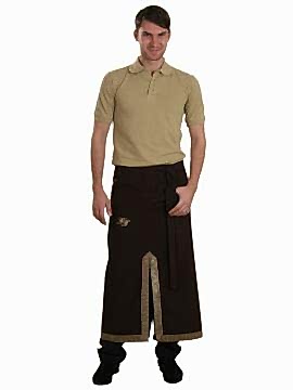 Костюм мужской официанта: рубашка-поло к/рукав, фартук Ф-30/3, брюки БРМ-3