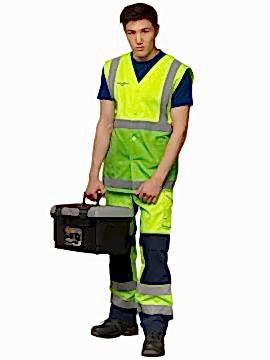 Жилет мужской рабочий сигнальный модель Ж-4-1