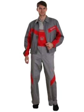 Костюм мужской рабочий: куртка модель К-1-6-4 полукомбинезон, модель ПК-4-1-1