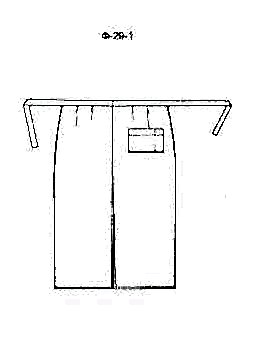 Фартук без нагрудника модель Ф-29-1