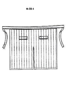 Фартук без нагрудника модель Ф-30-1