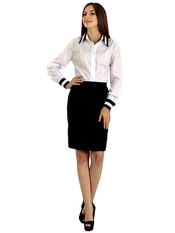 Костюм женский администратора: блуза Б-16, юбка Ю-9