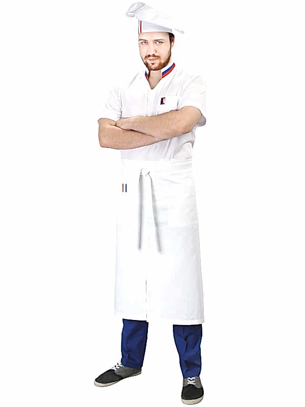 Костюм поварской мужской: китель облегченный СМП-1-2, брюки БРМ-1-1