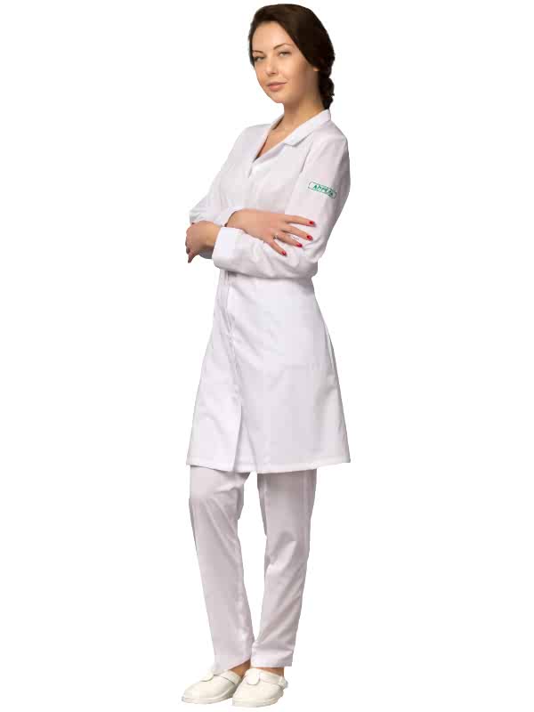 Костюм медицинский женский: халат ХЖ-19 и брюки БРЖ-1-1