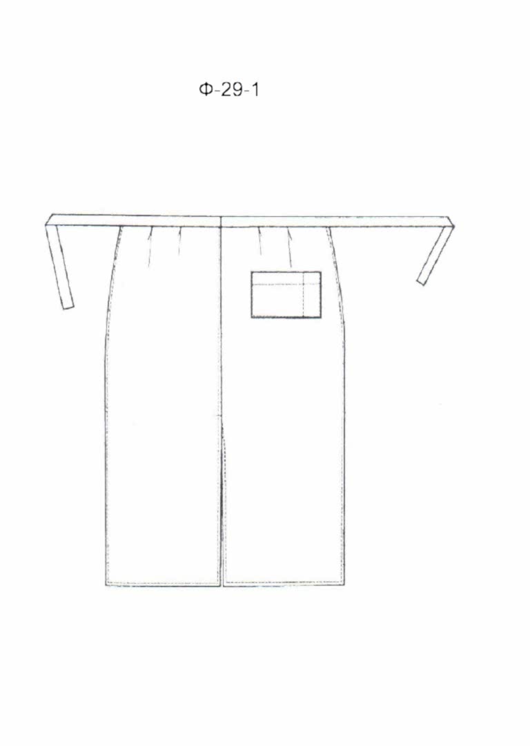 Фартук без нагрудника модель Ф-29-1
