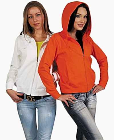 Толстовки женские на молнии с капюшоном