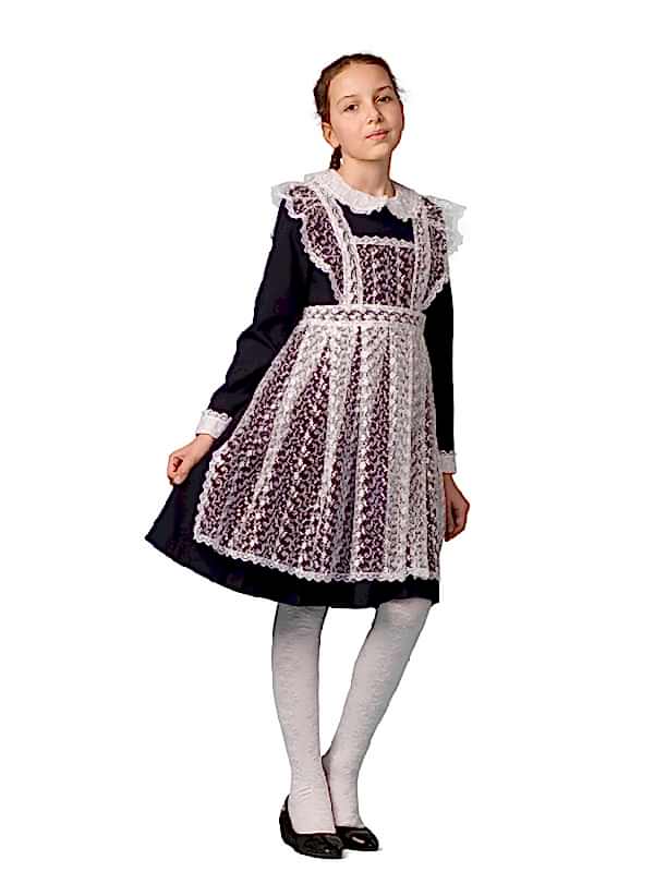 Платье школьное для девочки линейка гимназии «Лидер»