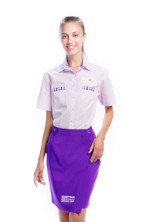 Костюм вожатой женский: сорочка С-21-2 и юбка ЮШ-1